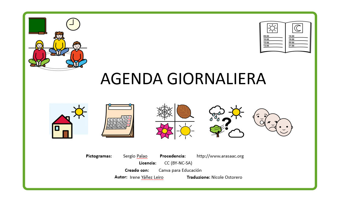 Agenda visiva personalizzata